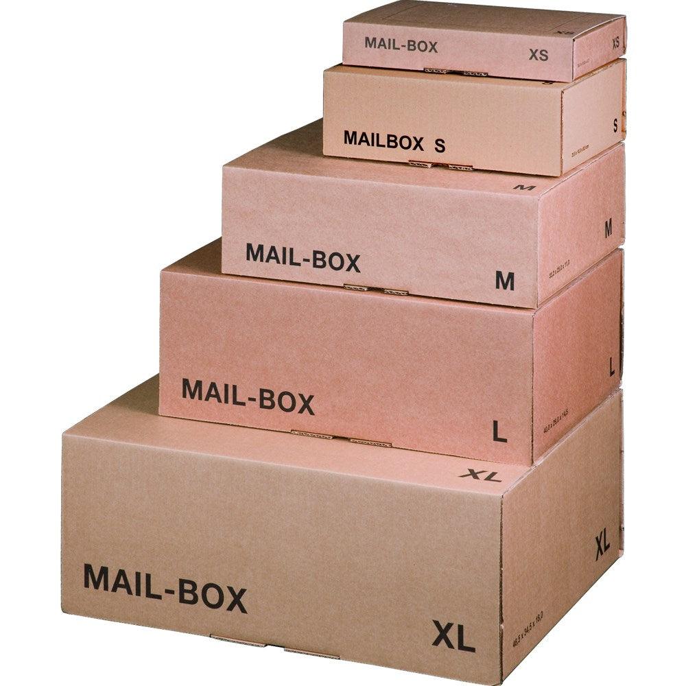 Mail-Box L 395 x 248 x 141 mm braun, wiederverschließbar