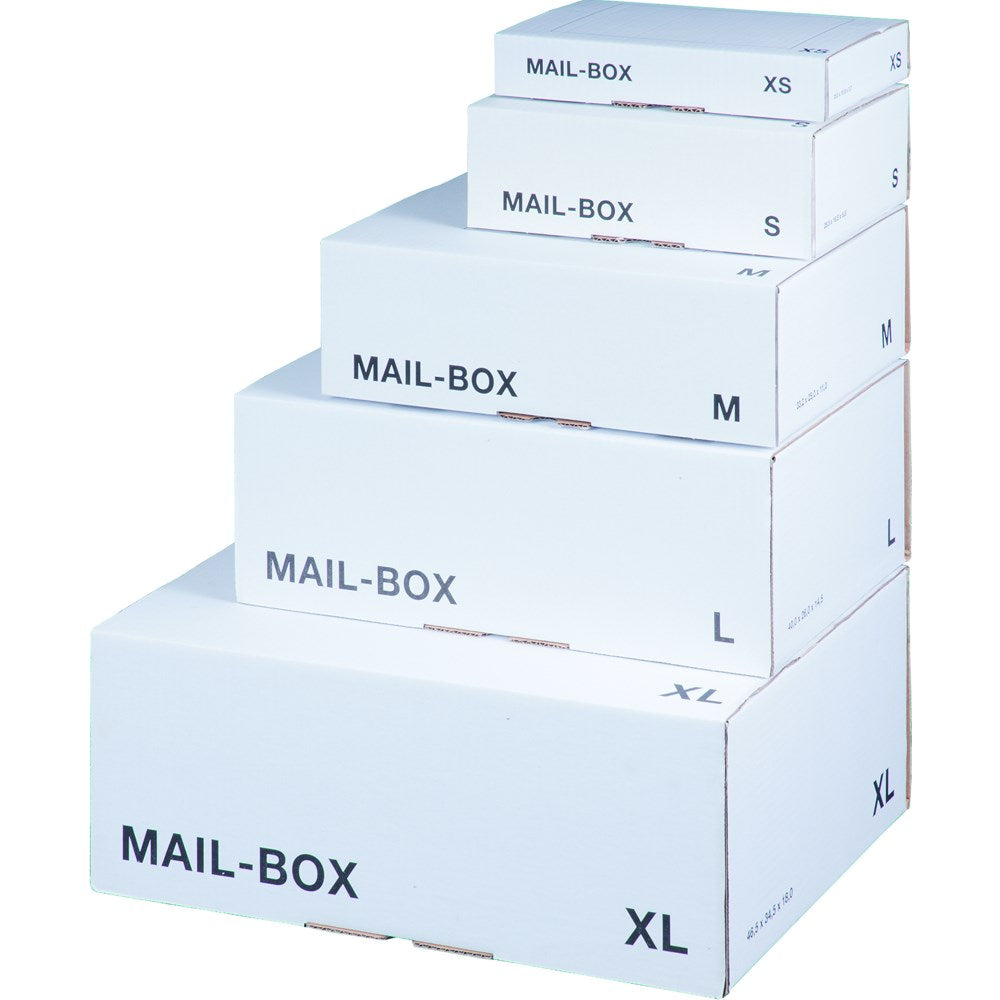 Mail-Box XL 460 x 333 x 174 mm, weiß, wiederverschließbar