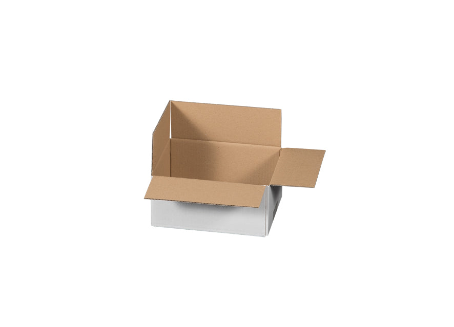 Verpackungs- und Versandkarton 1-wellig, weiß, 195 x 145 x 90 mm