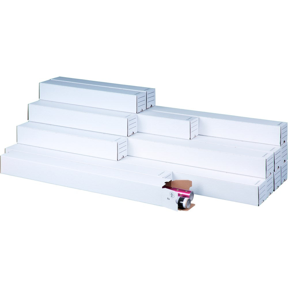 PLAN BOX quadratische Versandbox A1 750 x 75 x 75 mm weiß