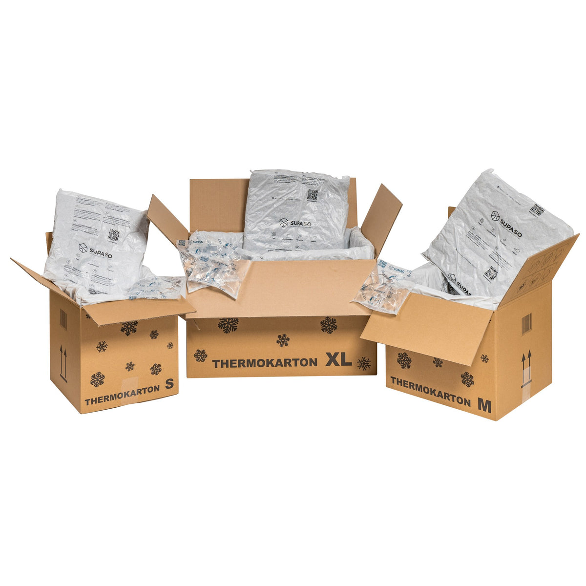 Automatikbodenkarton 200 x 150 x 90 mm braun mit Selbstklebeverschluss und Aufreißfaden