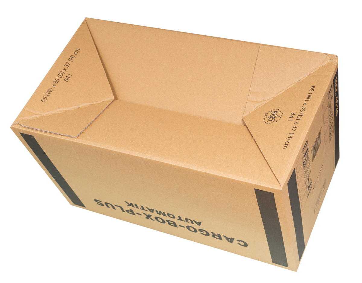carGoBox Plus mit Automatikboden 650 x 350 x 370 mm, 2-wellig