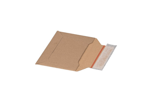 Versandtasche aus Wellpappe KB 177 x 120 x 48 mm mit Selbstklebeverschluss und Aufreißfaden