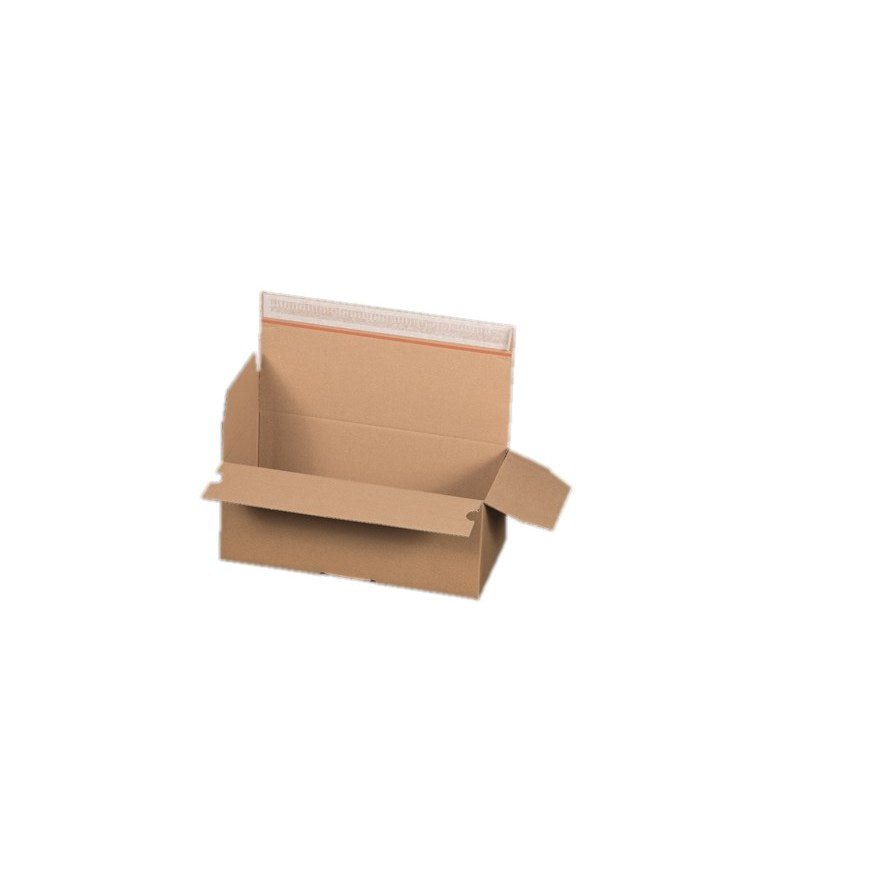 Automatikbodenkarton 315 x 155 x 120 mm braun mit Selbstklebeverschluss und Aufreißfaden