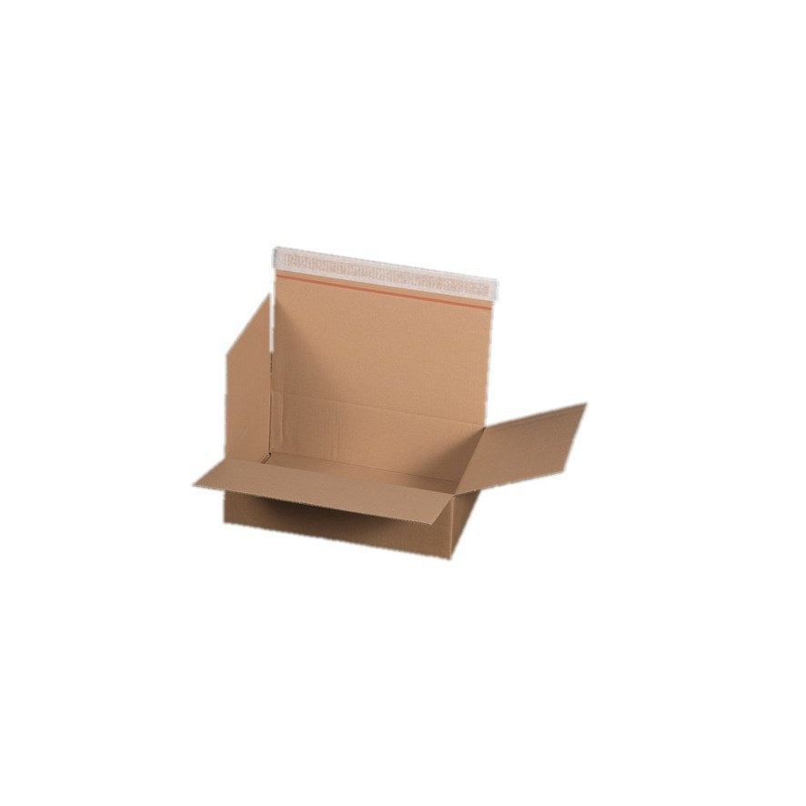 Automatikbodenkarton 300 x 210 x 85 mm braun mit Selbstklebeverschluss und Aufreißfaden