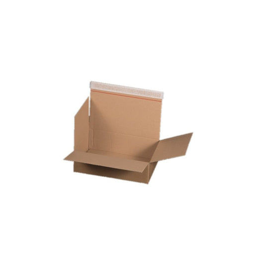Automatikbodenkarton 300 x 210 x 85 mm braun mit Selbstklebeverschluss und Aufreißfaden