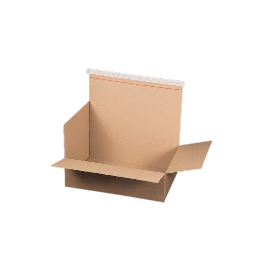 Automatikbodenkarton 540 x 380 x 160 mm braun mit Selbstklebeverschluss und Aufreißfaden