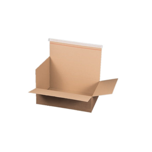 Automatikbodenkarton 540 x 380 x 160 mm braun mit Selbstklebeverschluss und Aufreißfaden