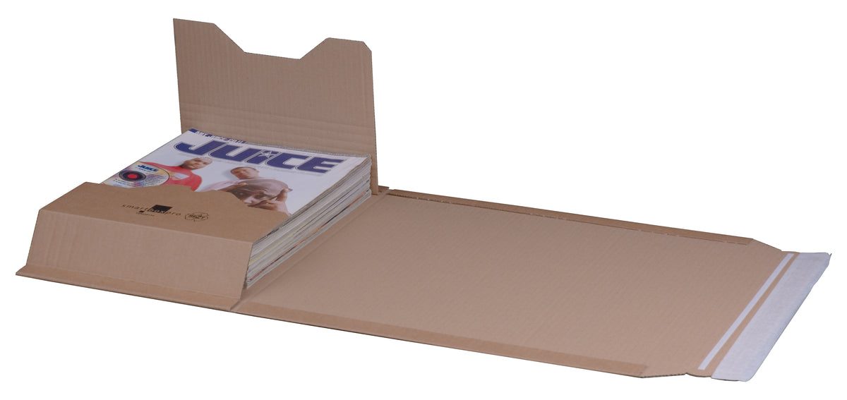 Universalverpackung C4 mit Haftklebung und Aufreißfaden, 336 x 255 x 74 mm, braun