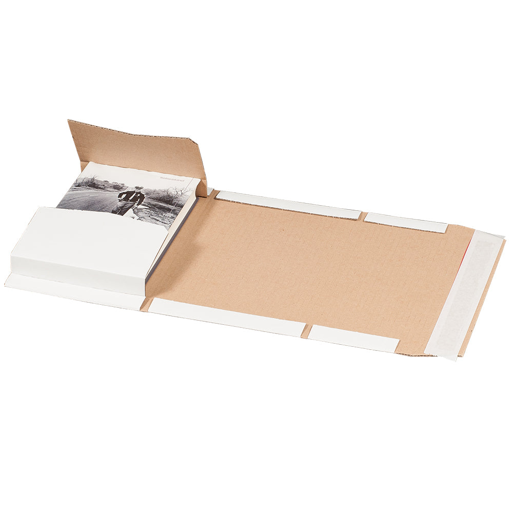 Universalverpackung A5+ 249 x 165 x 60 mm mit Haftklebung und Aufreißfaden
