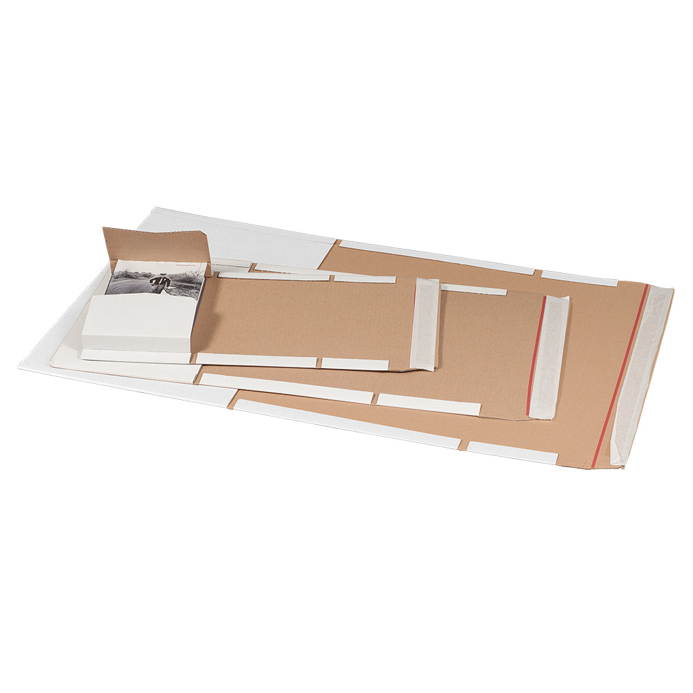 Universalverpackung A5+ 249 x 165 x 60 mm mit Haftklebung und Aufreißfaden