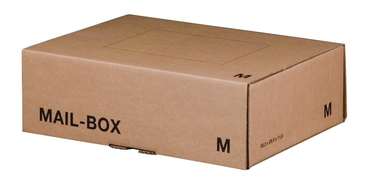 Mail-Box M 331 x 241 x 104 mm braun, wiederverschließbar