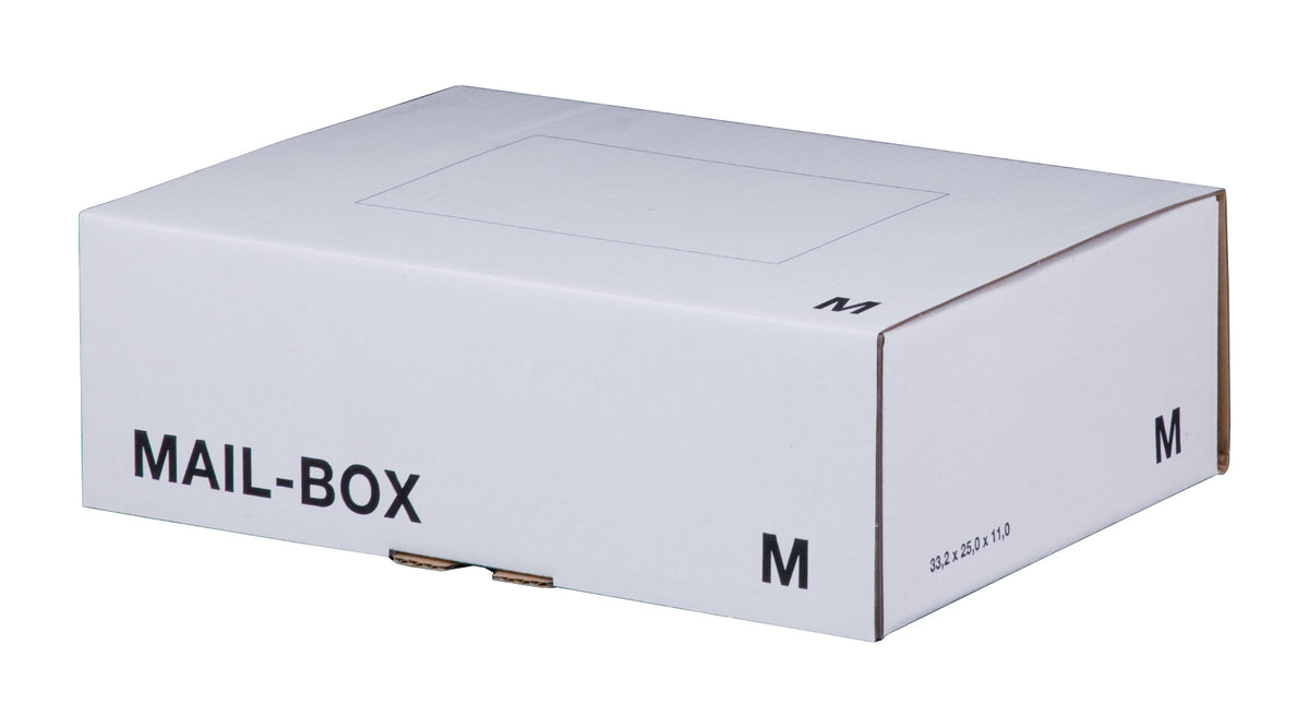 Mail-Box M 331 x 241 x 104 mm weiß, wiederverschließbar