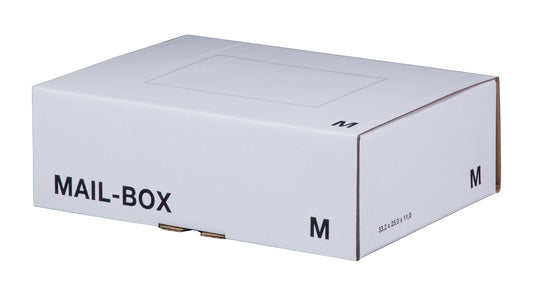 Mail-Box M 331 x 241 x 104 mm weiß, wiederverschließbar