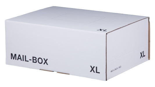 Mail-Box XL 460 x 333 x 174 mm, weiß, wiederverschließbar