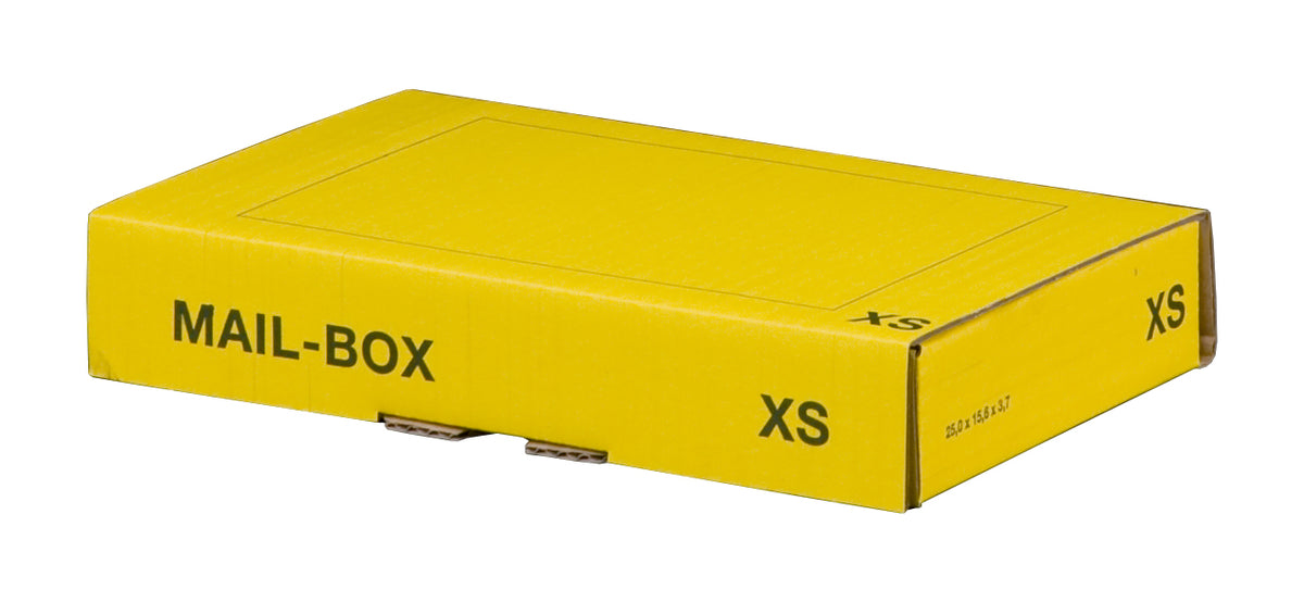 Mail-Box XS wiederverschließbar gelb 247 x 146 x 42 mm