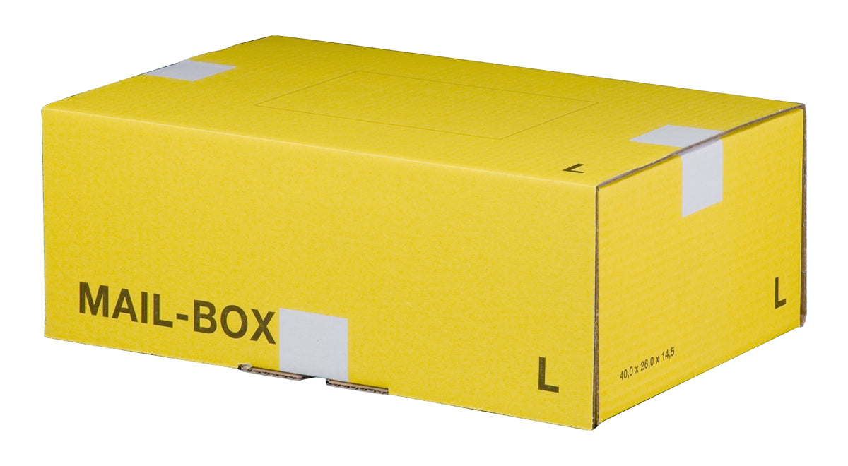 Mail-Box L 395 x 248 x 141 mm gelb wiederverschließbar