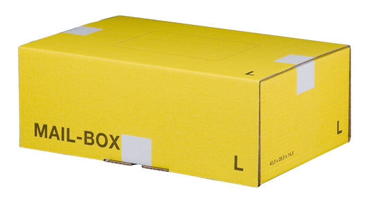 Mail-Box L 395 x 248 x 141 mm gelb wiederverschließbar