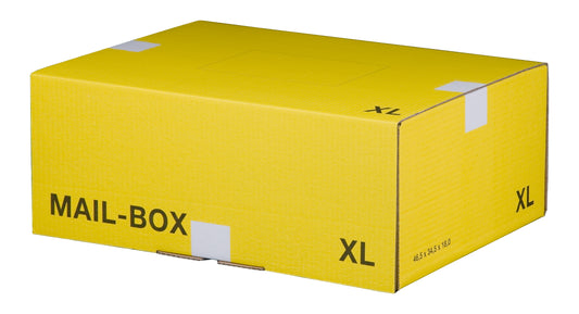 Mail-Box XL wiederverschließbar, gelb, 460 x 333 x 174 mm