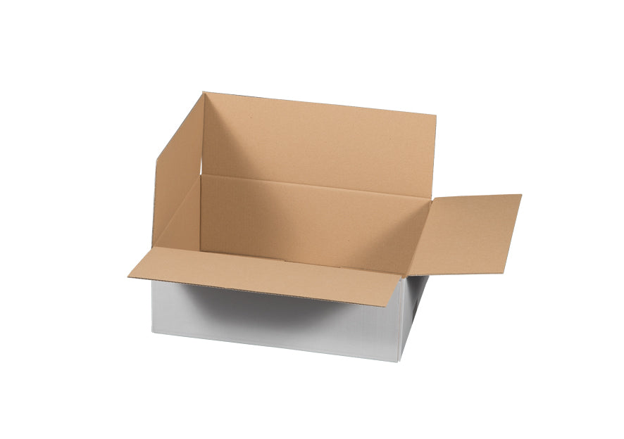 Verpackungs- und Versandkarton 1-wellig weiß 395 x 295 x 140 mm