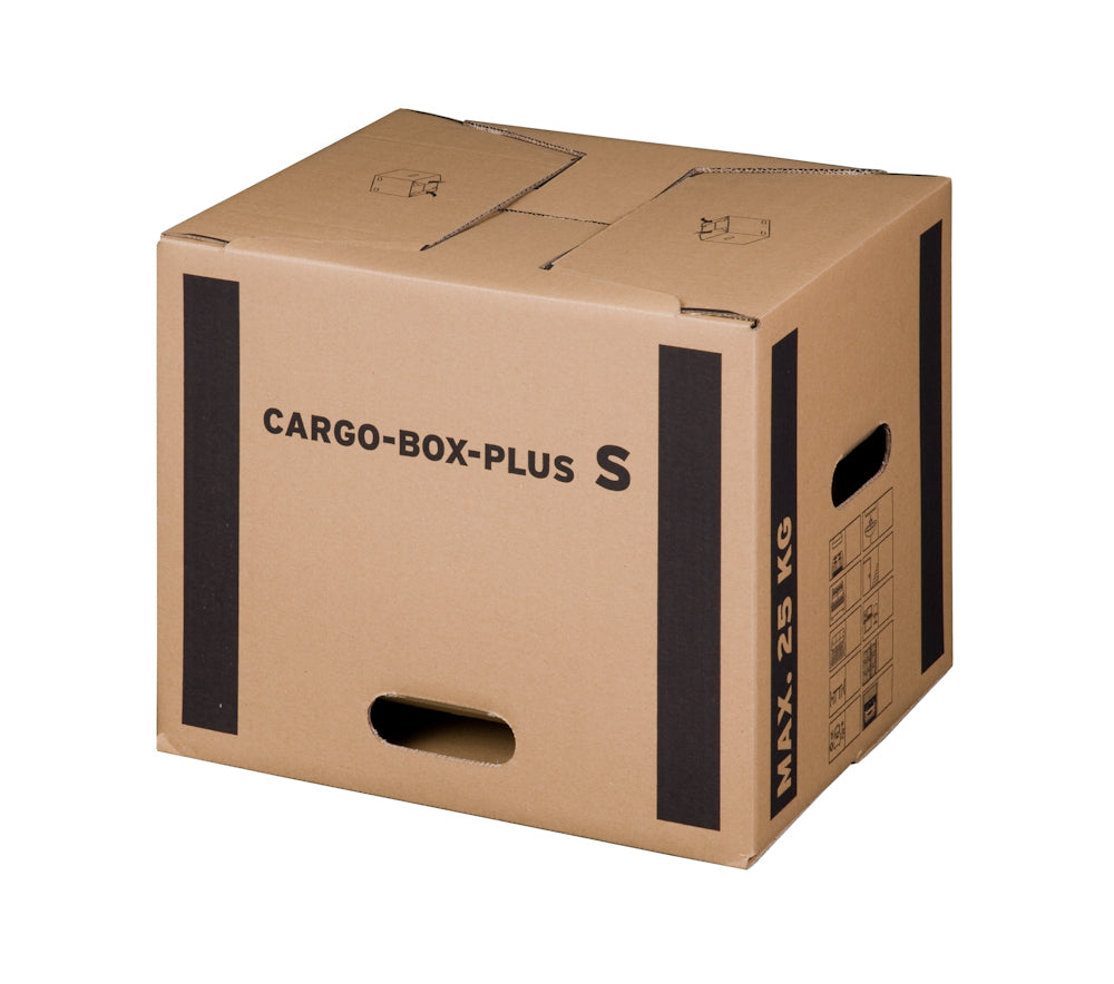 carGoBox Plus S Umzugskarton 400 x 320 x 320 mm, braun, doppelwellig