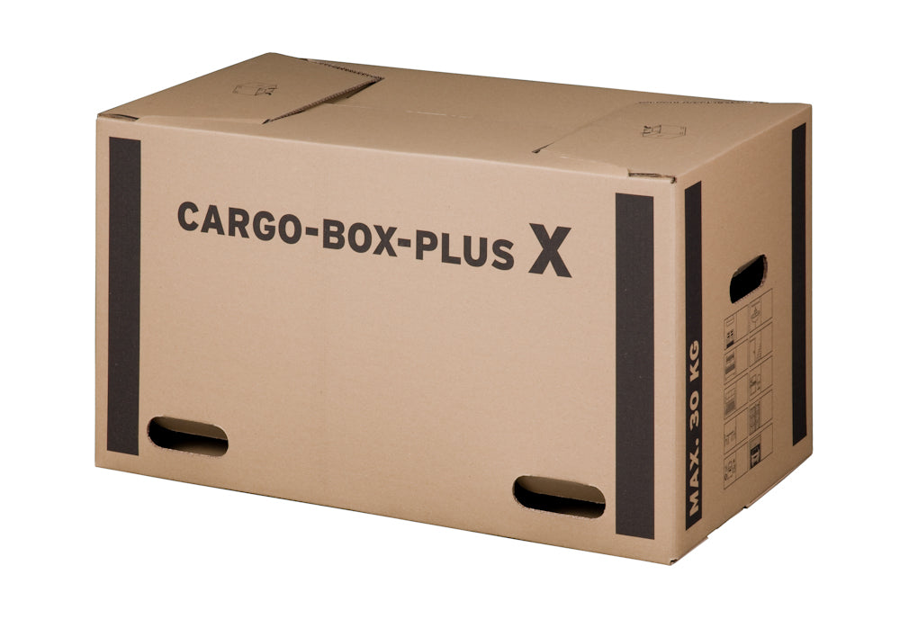 carGoBox Plus X Umzugskarton 660 x 350 x 360 mm, braun, doppelwellig