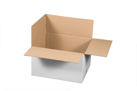 Verpackungs- und Versandkarton 2-wellig weiß 500 x 400 x 300 mm