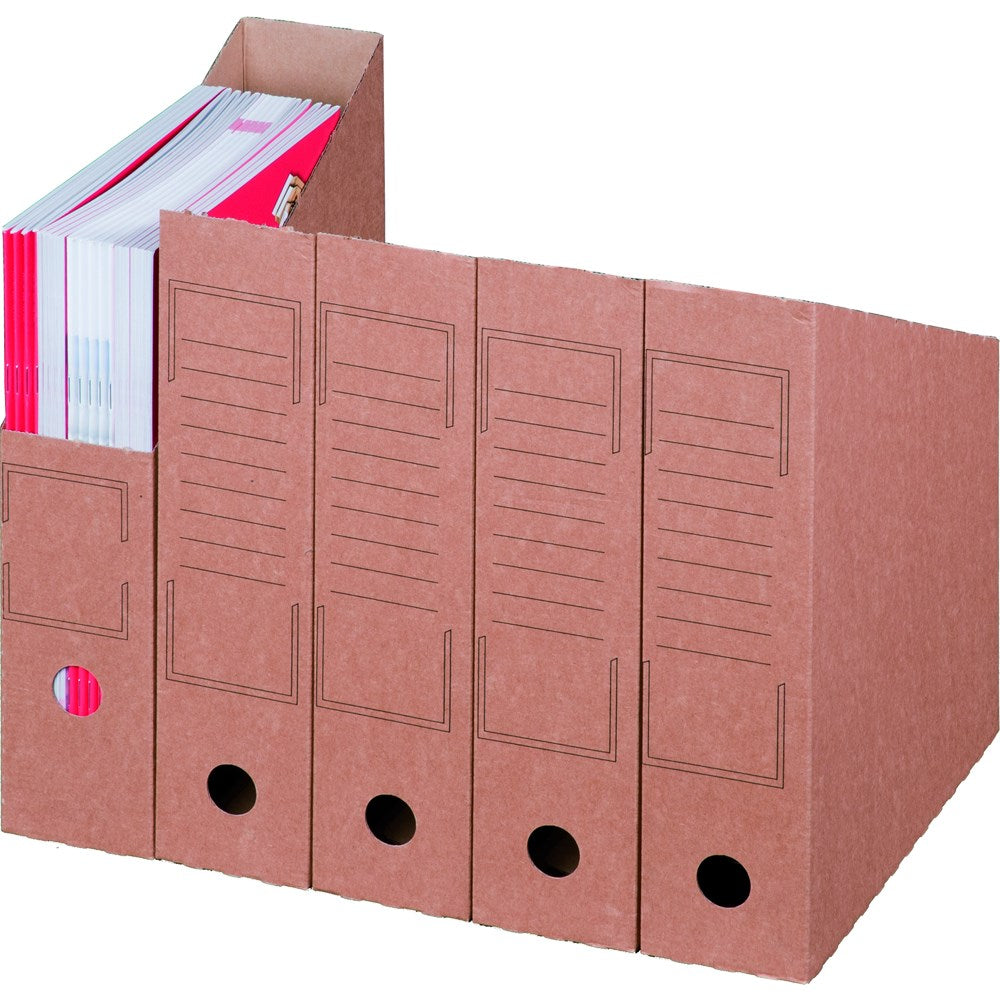 Archiv-Stehsammler A4 braun 260 x 75 x 315 mm