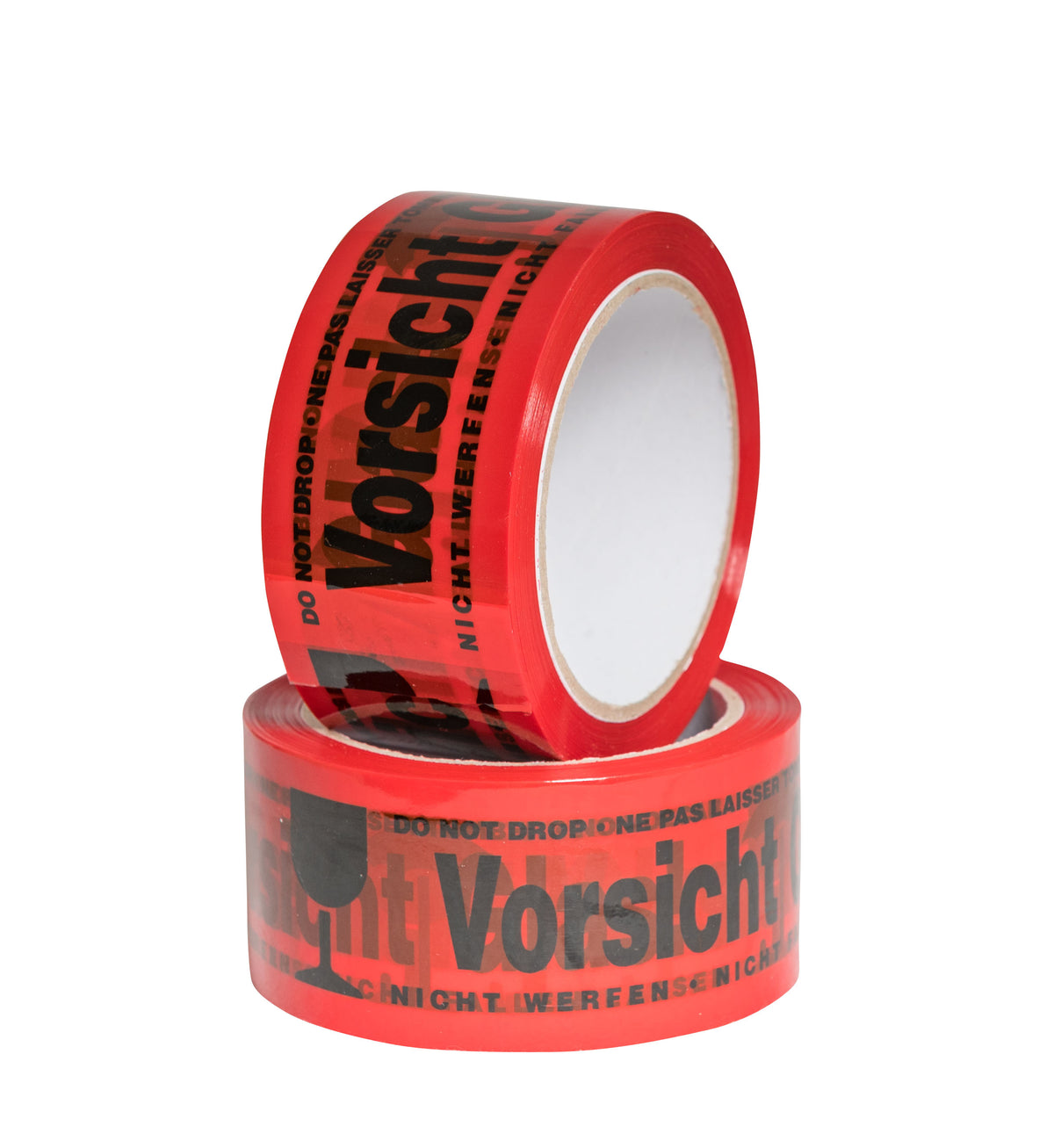 PP Signalklebeband „Vorsicht Glas“ 50 mm x 66 m, 3-sprachig