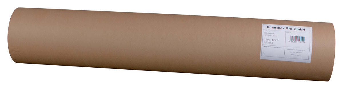 Packpapierrolle 1,00 x 250 m braun 70 g/m²