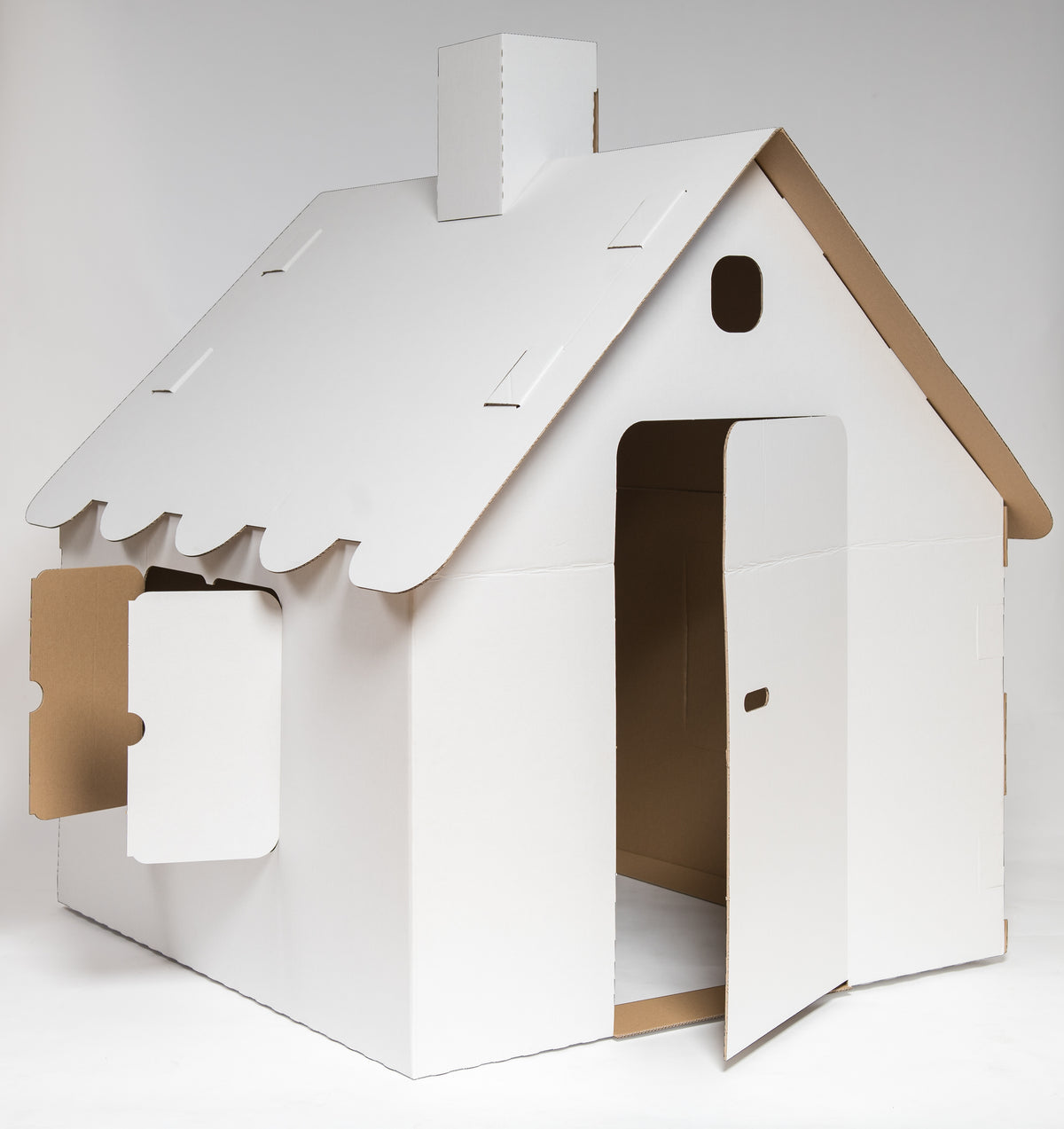 Kinderspielhaus aus Wellpappe