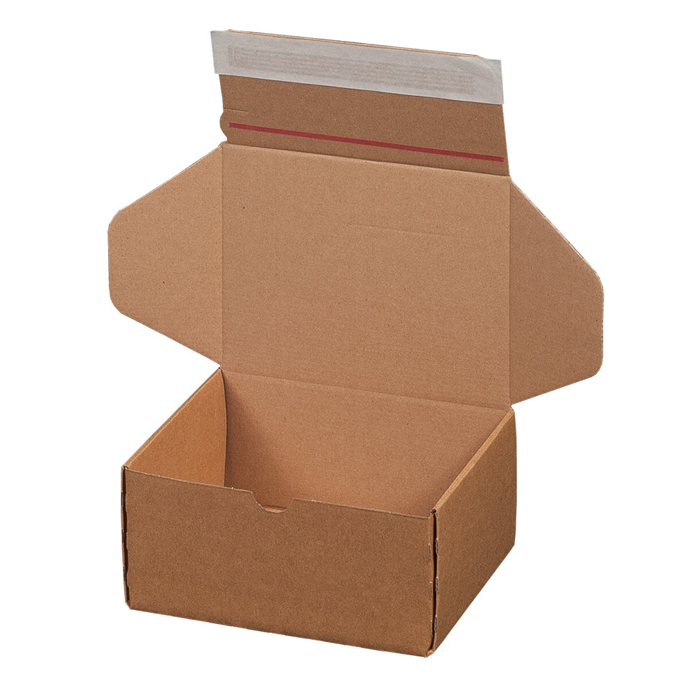 Modulbox Versandbox 192 x 155 x 91 mm braun mit Selbstklebeverschluss und Aufreißfaden