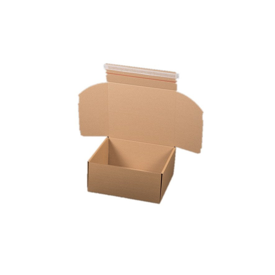 Modulbox Versandkarton 340 x 315 x 155 mm braun mit Selbstklebeverschluss und Aufreißfaden