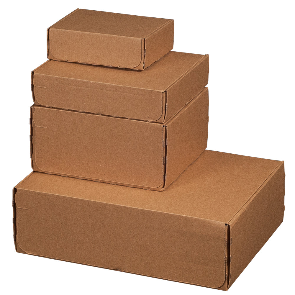 Modulbox Versandbox 305 x 210 x 91 mm braun mit Selbstklebeverschluss und Aufreißfaden