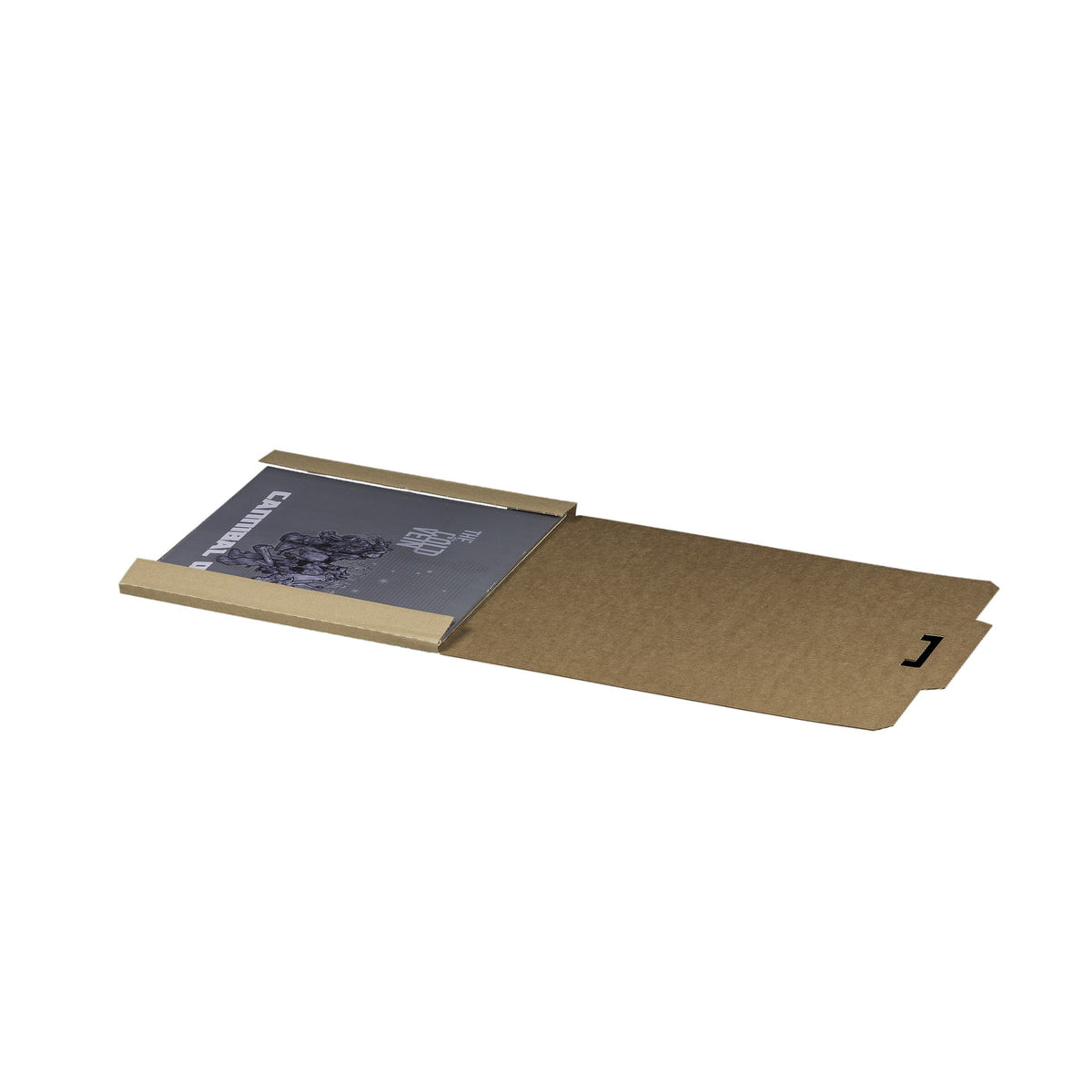 Schallplatten-Versandverpackung 12 Zoll 326 x 326 x 10 mm braun