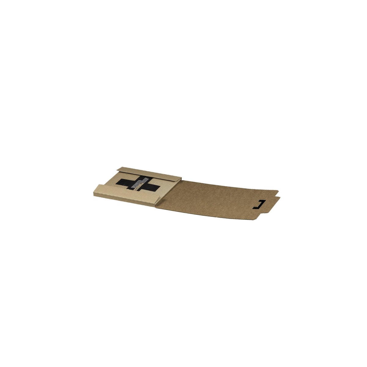 Schallplatten-Versandverpackung 7 Zoll 185 x 185 x 10 mm, braun