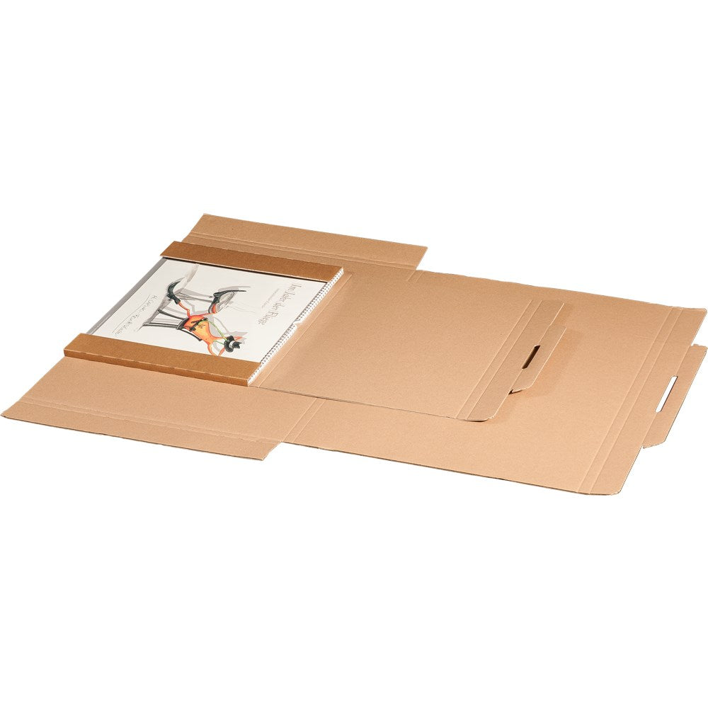 Kalenderverpackung zum Wickeln 1180 x 780 x 30 mm, braun, wiederverschließbar