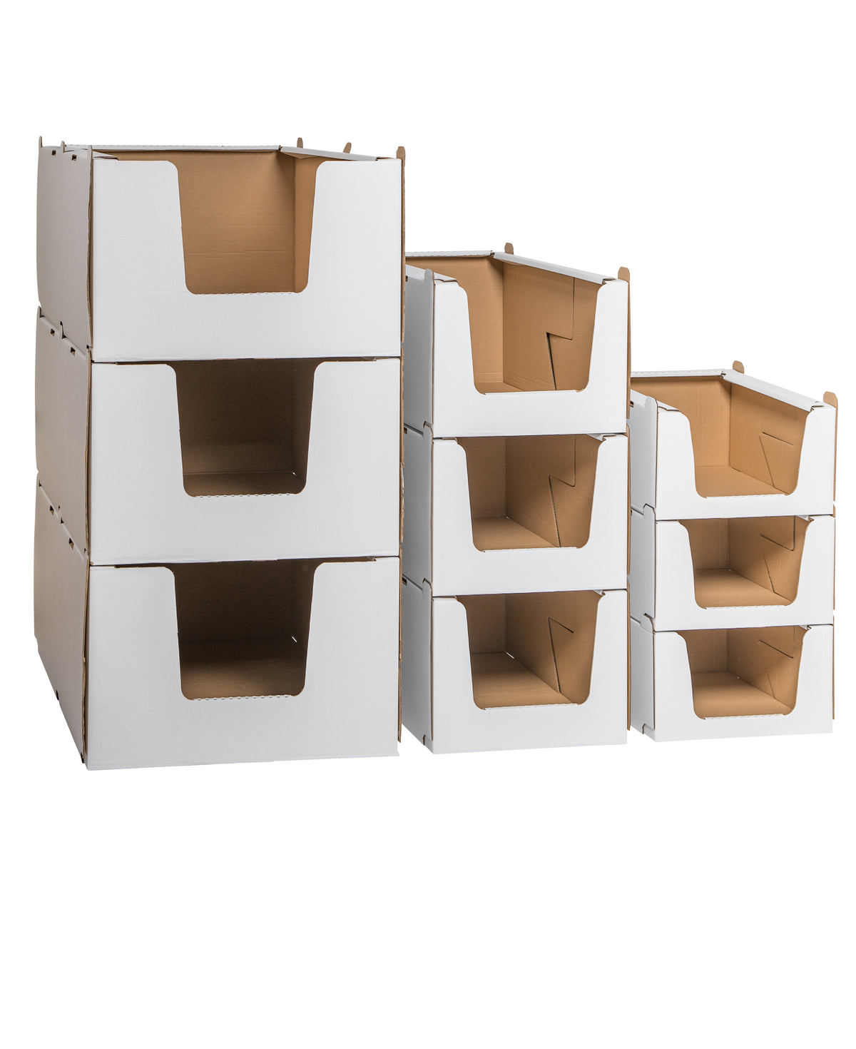 Stapelbehälter aus Wellpappe - Größe S - 380 x 360 x 200mm