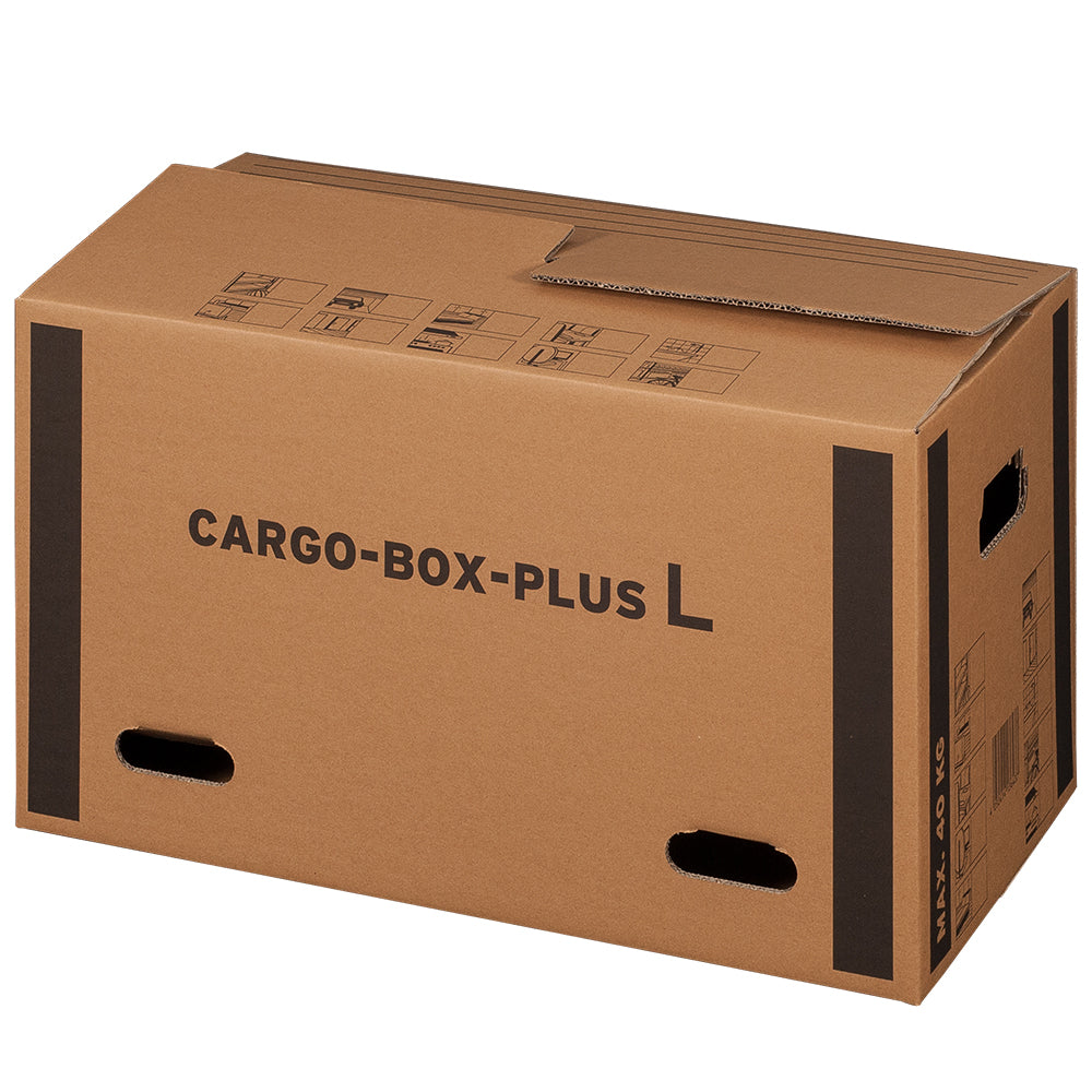 CargoBox Plus L Umzugskarton 64 x 34 x 36 cm, 2-wellig